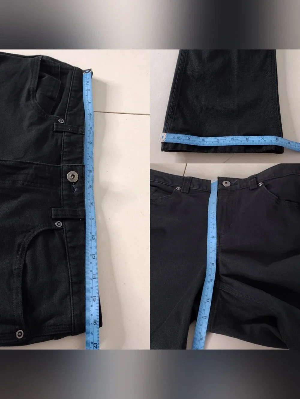 Duluth Trading Co Black Straight-Leg Work Pants Sz 10×29